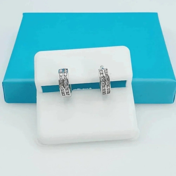 "925 Sterling Silver CZ Beautiful Earrings for Women, 1USPAR4283 - Picture 10 of 11